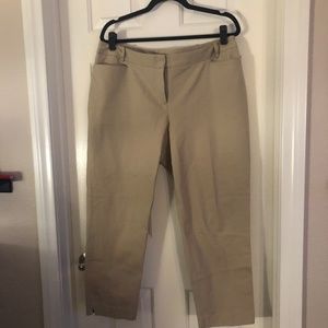 Lane Bryant Cropped Khaki Pants